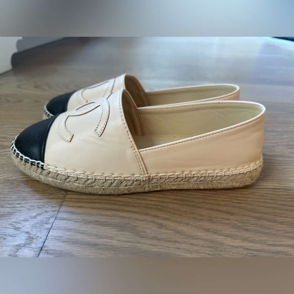 Espadrille in Beige and Black - Size 7 ( Brand New) - not real designer - Picture 3 of 4